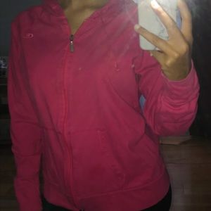 Pink Champion Zip-Up Hoodie